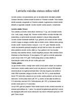 Eseja 'Latviešu valodas statuss mūsu valstī', 1.