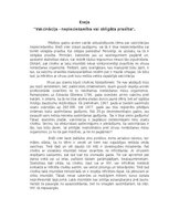 Eseja 'Vakcinācija - nepieciešamība vai obligāta prasība', 1.