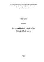 Referāts 'SIA "Lars Limited" veikals "Esse"', 1.