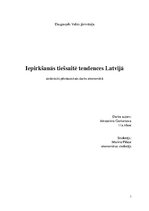 Referāts 'Iepirkšanās tiešsaitē tendences Latvijā', 1.