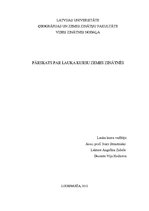 Referāts 'Pārskats par lauka kursu zemes zinātnēs', 1.