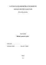 Eseja 'Mītiskā pasaules izjūta', 1.