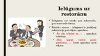 Prezentācija 'Lietišķā etiķete restorānā', 3.