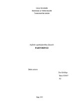 Referāts 'Faktorings', 1.