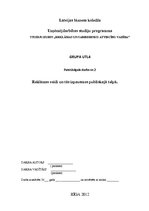 Referāts 'Reklāmas veidi un tās izpausmes publiskajā telpā', 1.