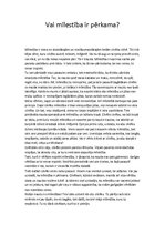 Eseja 'Vai mīlestība ir pērkama?', 1.