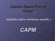 Prezentācija 'Kapitāla aktīvu vērtēšanas modelis - CAPM', 1.