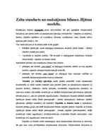 Konspekts 'Zelta standarts un maksājumu bilance', 1.