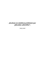 Referāts 'Izcelsme un mūsdienu priekšstats par pilsonisku sabiedrību', 1.