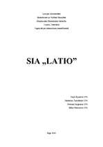 Referāts 'SIA "Latio" organizācijas apraksts', 1.