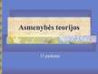 Prezentācija 'Asmenybės teorijos', 1.