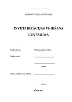 Referāts 'Inventarizācijas veikšana uzņēmumā', 1.