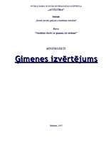 Konspekts 'Ģimenes situācijas izvērtējums', 1.