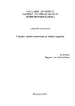 Konspekts 'Veiklības attīstība skolēniem no 16 līdz 18 gadiem', 1.
