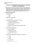 Paraugs 'Aptauja par auditorijas attieksmi pret reklāmām kā informācijas sniedzēju un uzt', 1.