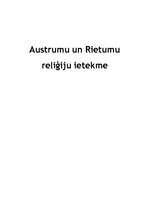 Referāts 'Austrumu un Rietumu reliģiju ietekme', 7.