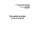 Referāts 'Personību teorijas. Freids un Eriksons', 1.