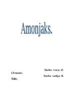 Konspekts 'Amonjaks', 1.
