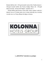 Referāts 'Kolonna Hotel Group', 3.