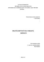 Referāts 'Oranžā revolūcija Ukrainā', 1.