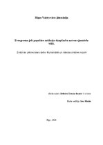 Referāts 'Evergreenu jeb populāro mūžzaļo skaņdarbu uztvere jauniešu vidū', 1.