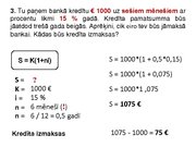 Prezentācija 'Kredītprocentu maksājumu aprēķināšana', 7.