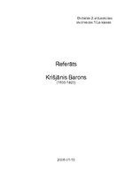 Referāts 'Krišjānis Barons', 1.