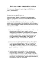 Konspekts 'Psihosomatiskas sāpes pieaugušajiem', 1.