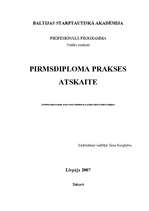 Prakses atskaite 'Problēmu analīzes aspekti zemes robežu ierādīšanā un pieļauto kļūdu tiesiskais r', 1.