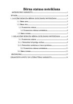 Referāts 'Bērna statusa noteikšana', 1.