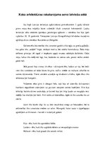 Eseja 'Koka arhitektūras raksturojums seno latviešu sētā', 1.