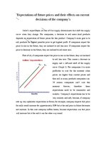 Konspekts 'Expectations of Future Prices and Their Effects on Current Decisions of the Comp', 1.