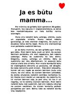 Eseja 'Ja es būtu mamma', 1.
