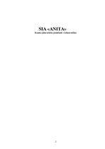Biznesa plāns 'SIA "Anita"', 1.