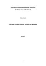 Biznesa plāns 'Ceļojuma "Pasaule ceļasomā" vērtības aprēķināšana', 1.