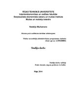 Referāts 'Akcīzes preču noliktavas darbības raksturojums', 1.