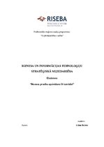 Biznesa plāns 'Biznesa prasību apzināšana IS izstrādei', 1.