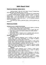 Konspekts 'Baltic Beach Hotel, Hotel Jūrmala SPA', 1.