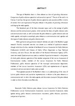 Diplomdarbs 'Preses relīze kā informācijas sniegšanas forma. Sabiedrisko attiecību speciālist', 13.