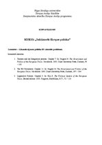 Konspekts 'Likumdevējvaras politika ES: aktuālās problēmas', 1.