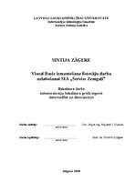 Diplomdarbs 'Visual Basic izmantošana lietotāju darba uzlabošanai SIA "Serviss Zemgaļi"', 1.