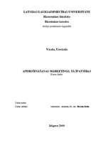 Referāts 'Apdrošināšanas mārketings, tā īpatnības', 1.