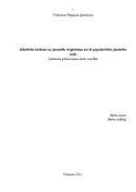 Referāts 'Alkohola ietekme uz jauniešu organismu un tā popularitāte jauniešu vidū', 1.