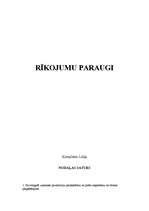 Paraugs 'Rīkojumu paraugi', 1.