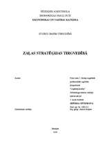 Referāts 'Zaļās stratēģijas tirgvedībā', 1.