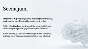 Prezentācija 'Videospēļu ietekme uz smadzeņu attīstību un uzmanību', 12.
