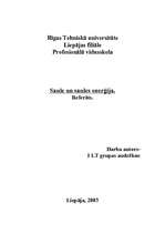 Referāts 'Saule un saules enerģija', 1.