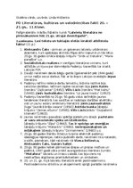 Konspekts 'Literatūras, kultūras un valodniecības fakti 20. – 21.gs.', 1.