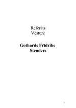 Referāts 'Gothards Frīdrihs Stenders', 1.