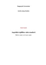 Referāts 'Augstākās izglītības valsts standarti', 1.